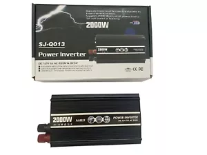 Inverter 12V 220V 2000W trasformatore remoto onda sinusoidale USB 5V Con presa - Bild 1 von 5