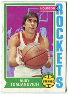 1974-75 Topps #28 Rudy Tomjanovich Houston Rockets - Picture 1 of 2