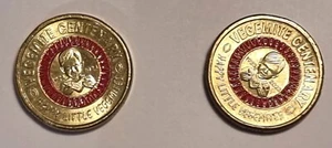 2023 $2 Centenary of Vegemite RED - lightly CIRC Coin. FREE POST - Foto 1 di 2