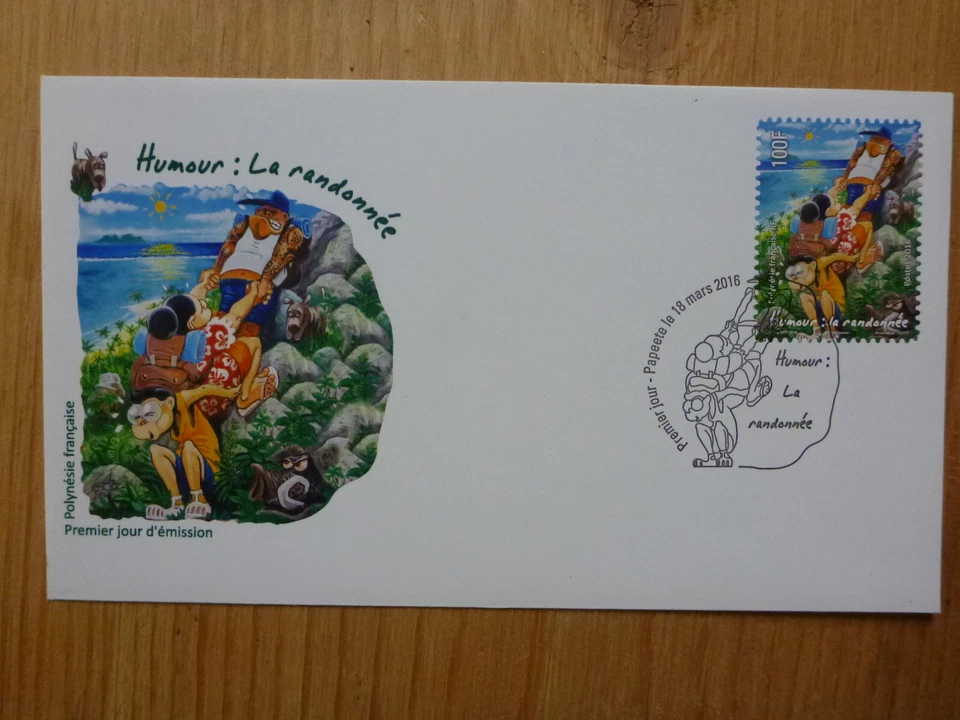 2016 FRENCH POLYNESIA COMICS FDC FIRST DAY COVER - Image 1 of 1