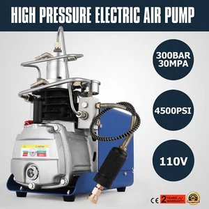110V Electric Air Compression Pump 30Mpa Automatic Stop High Pressure Air Pump - Picture 1 of 15