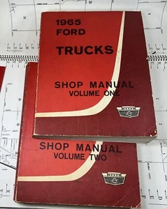 Ford Motor Company 1965 Ford Trucks Shop Manual Vol 1 & 2 OEM Original - Picture 1 of 14