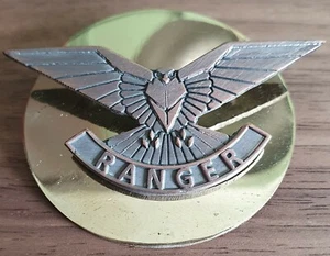 Rangers Regiment Bronze Cap Badge And Brass Backing New - Picture 1 of 2