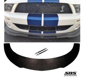 FRONT SPLITTER + 2 support rods for 2007-2009 SHELBY GT500 (holes predrilled) - Picture 1 of 11