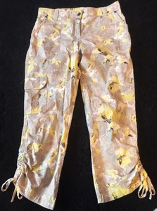 7/8 Hose Damen Beige Gelb Stiefelhose Gr 38 Locker - Bild 1 von 2