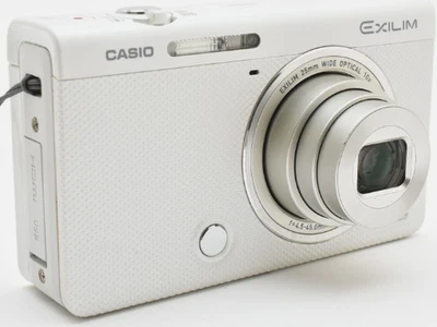 CASIO EXILIM EX-ZR70 White Compact Digital Camera Tested Working Condition - Image 1 of 4