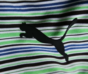 Puma Drycell Green Striped Golf Pocket Polo (S) OMG! ⛳️ - Picture 1 of 11