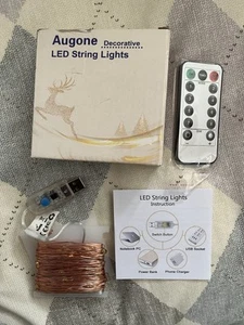 Augone Decorative LED String Lights 8 Modes USB Plug-in Lights - Picture 1 of 5