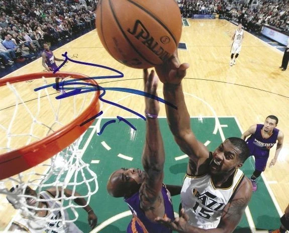 Foto autografiada firmada 8x10 de Derrick Favors Utah Jazz con certificado de autenticidad Foto 1 de 1