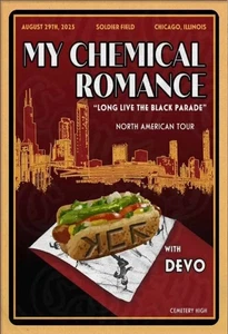MCR x Devo Concert Chicago, IL Aug 29 2025 Poster - Picture 1 of 3