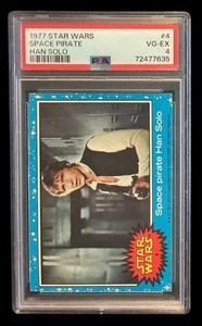 1977 topps star wars #4 han solo rc; space pirate rookie PSA 4 (iAPPEAL) - Picture 1 of 3