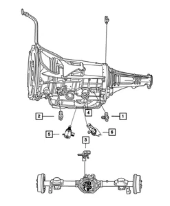 Genuine Mopar Wheel Speed Sensor 52125003AD - Picture 1 of 5