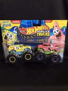Hot Wheels Monster Trucks SpongeBob und Patrick Star 2 Stück - Bild 1 von 4