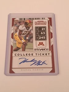 Kamal Martin 2020 Panini Contenders Draft Picks Auto RC #255 In Toploader - Picture 1 of 3
