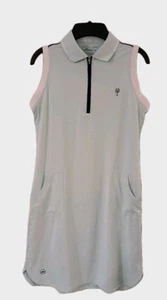 Peter Millar Vestito Donna Tg XS Mezza Zip Protezione Solare Verde Menta Usato in Ottime Condizioni - Foto 1 di 10