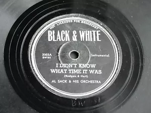 Velvet Moods-Al Sack -Black & White 78rpm (4) Rec. RARE - Imagen 1 de 11