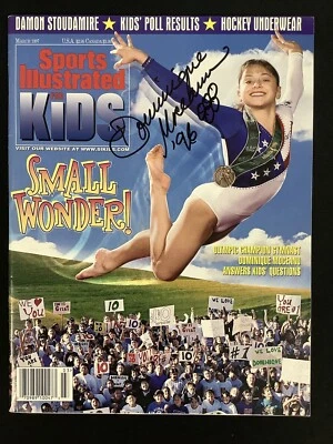 Dominique Moceanu Signed Sports Illustrated Kids 3/1997 NoLabel Olympic Auto JSA - Image 1 of 4