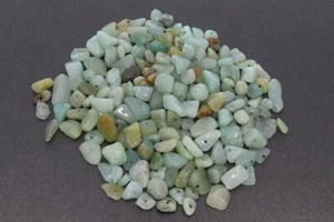 50 g (16,10 € */ 100 g) Amazonita piedra preciosa astillada perforada 50 gramos - Ø8-11 mm - - Imagen 1 de 2