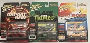Johnny Lightning 1966 Imperial Crown 1999 Mazda Miata 1964 Olds Street Freaks - Imagen 1 de 13