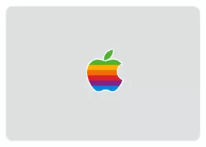 Apple Macintosh Retro Rainbow THREE (3) PACK Vinyl Laptop or Car Decal Stickers - Picture 1 of 3