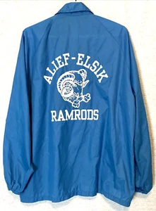 Giacca a vento vintage Alief Elsik scuola superiore Ramrods Rams taglia XL - Foto 1 di 11