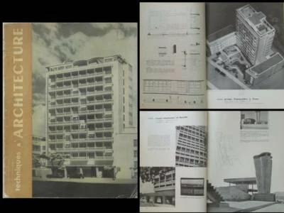 TECHNIQUES ET ARCHITECTURE n°1-2 1951 GINSBERG, PARIS 19 RUE DR BLANCHE, TOULON - Photo 1/2