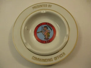 Vintage US Navy Ashtray Dish Commanding Officer USS Wahoo Submarine 565 Vietnam - Picture 1 of 8