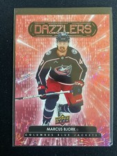 Marcus Bjork 2022-23 Upper Deck Extended Dazzlers Pink Insert RC Card #DZ-111