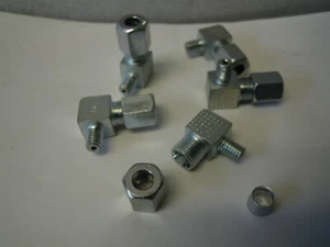 LOT of 5x AF MALE  L-FITTING 90 ELBOW TUBE PIPE 1/16" NPT EG8240 **NEW - Picture 1 of 3