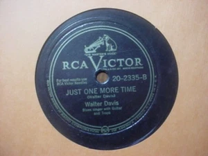WALTER DAVIS RCA VICTOR 20-2335 / just one more time RARE R&B BLUES 78 - Picture 1 of 1