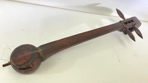 VTG Sanxian Chinese 3-String Lute Guitar Shamisen, Sanshin Snake Lizard OVER - Picture 1 of 5