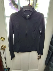Nwt Avia Womens Core Nylon Jacket Black Zipper S XL - Picture 1 of 2