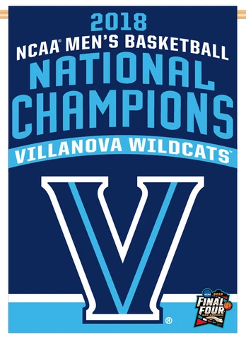 Villanova Wildcats 2018 NCAA MEN'S BASKETBALL CHAMPIONS Premium BANNER Flag Cover