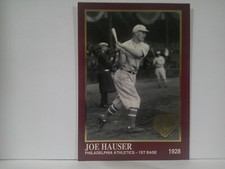 1994 CONLON COLLECTION TSN BURGUNDY - Joe Hauser #1071 Philadelphia Athletics