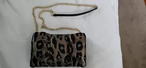Kate Spade Leopard Millie Bow Flap Crossbody NEW  - Picture 1 of 4