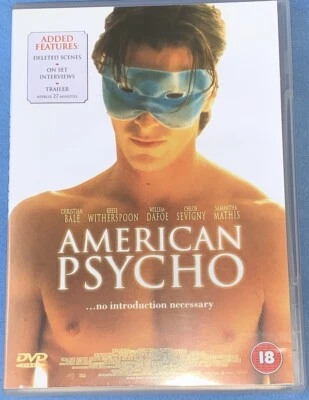 AMERICAN PSYCHO DVD. Region 2. Like New.  - Image 1 of 4