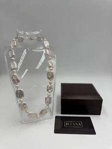 Iliana Keshi White Pearl & Freshwater White Pearl Necklace with 18ct Gold Clasp - Picture 1 of 5