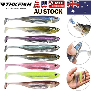 Thkfish Soft Plastic Swimbait Paddle Tail Lure Minnow Paddle Tail Swimbait - Picture 1 of 19