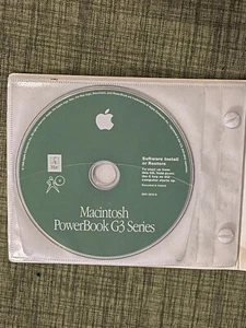 Software Install Apple Macintosh Powerbook G3 Series 1998 CD + Genuine Booklet - Picture 1 of 5