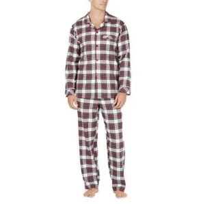 Men’s Pajamas Matching 2-Piece Plaid Printed Set Large - Picture 1 of 2
