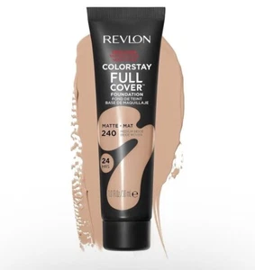REVLON Colorstay Full Cover Matte Foundation SPF 10 in 240 Medium Beige - 30ml - Picture 1 of 2