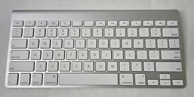 OEM Apple Wireless Keyboard A1314 Bluetooth Aluminum White Tested MC184LL/A - Image 1 of 4