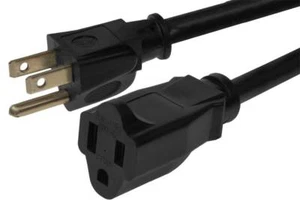Cable de extensión de alimentación de ahorro de energía de 25 ft 14AWG (NEMA 5-15R a NEMA 5-15P) - Imagen 1 de 5