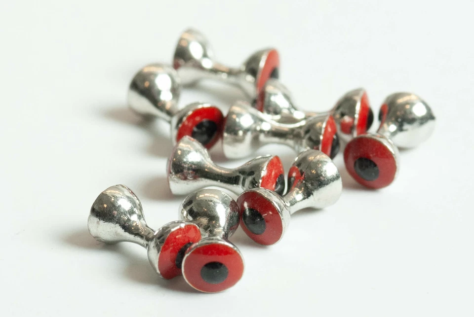 Tungsten Fish Eye Dumbbells for Fly Tying - 10 Pack - Image 1 of 1