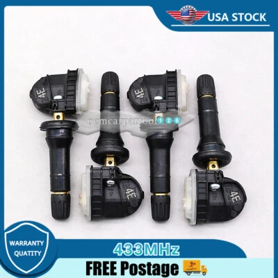 Juego (4) Sensor de presión de neumáticos TPMS para Chevrolet Camaro Cruze Malibu 2016-18 433 MHz Foto 1 de 4