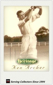 RARE!! 1996 Futera Cricket Heritage Promo Card: #21: Ken Archer
