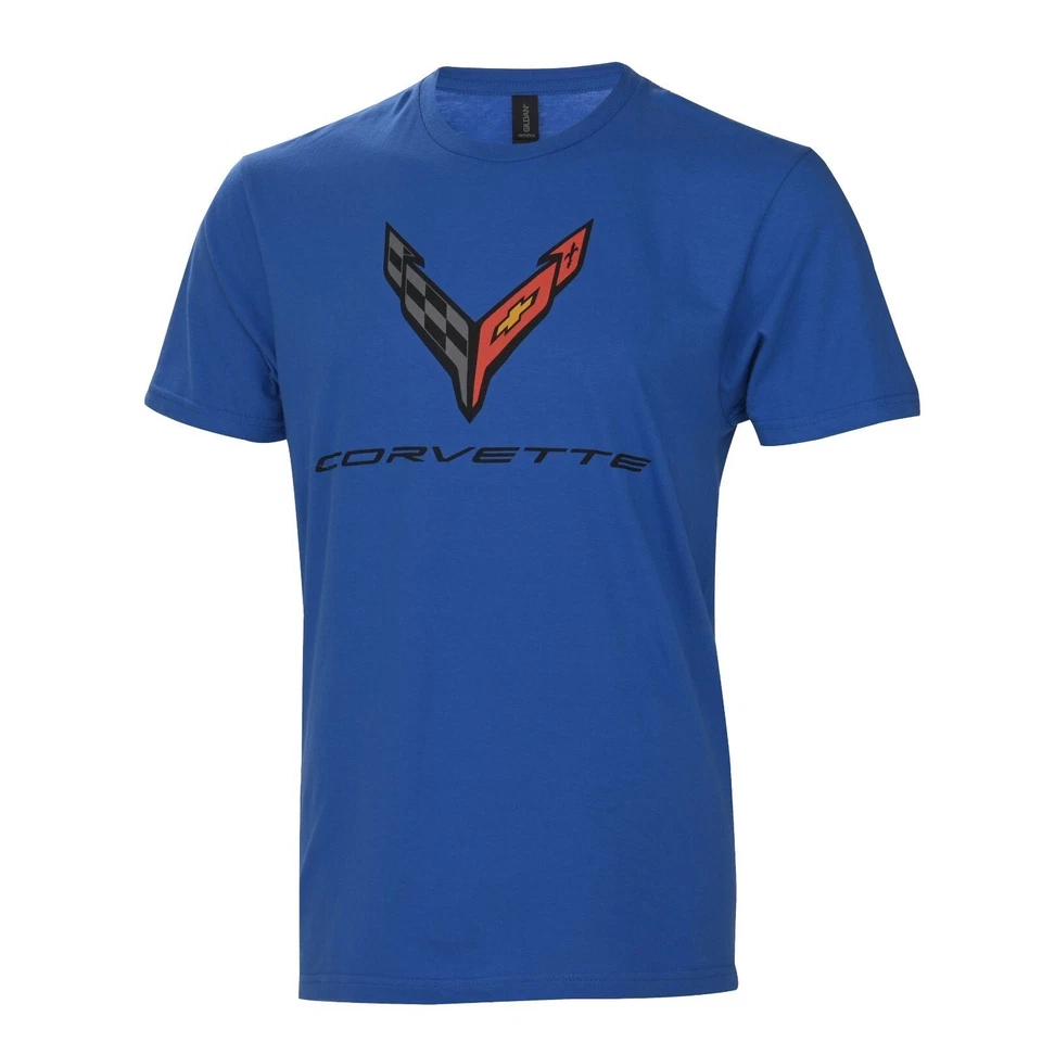 Camiseta Corvette C8 2020-2025 con insignia flash de carbono Foto 1 de 1