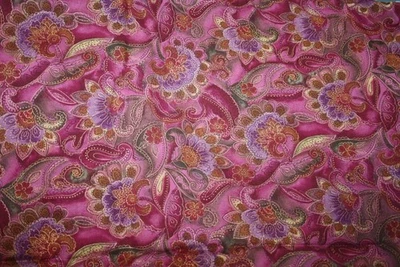 FANTASÍA EN ROSA Y AMARILLO DE KAUFMAN - TELA 100% ALGODÓN Foto 1 de 4