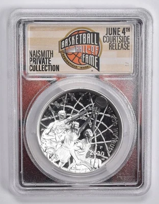 PR69 2020-P Basketball Hall of Fame FDOI Commemorative Dollar PCGS *4454 - Image 1 of 4