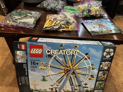 Authentic Lego 10247 Ferris Wheel 100% Complete Minifigs Box Manual Retired - Image 1 of 4